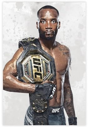 GJHTQLP Leon Edwards Leinwand-Poster, Schlafzimmer-Dekor, 40 x 60 cm