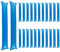 Bojueshaw 24pcs Inflatable Thunder Sticks,Team Spirit SticksPlastic Boom Cheering Noisemakers for Sports Games & Parties(Blue)
