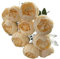 Bellissimo bouquet floreale con 10 teste per matrimoni e casa, perfetto per migliorare il soggiorno (colore oro chiaro)