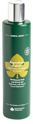 Bagnodoccia con elicriso bio toscano ed estratto di liquirizia lenitivo & Shampoo Rinforzante con pomodoro, carota bio toscani e tensioattivi di origine vegetale (Elicriso)