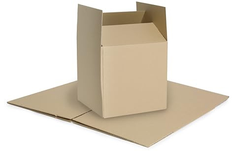 WePack Faltkarton 400x400x400 mm EKO Außenmaß Versandkarton Schachtel 1-Wellig 380 G Braun NEU (10 Stück)