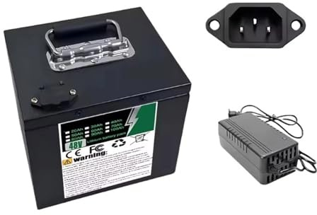 MDFCJHS Batterie Lithium 48 V 20 Ah-50 Ah for 250-2000 W(48V 50Ah)