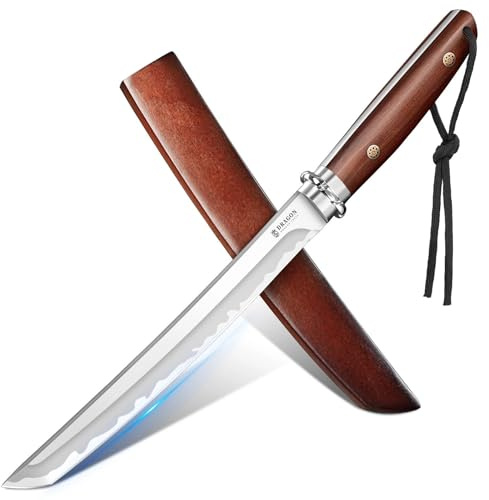 Dragon Creek Feststehendes Outdoor Messer mit Sandelholzgriff
