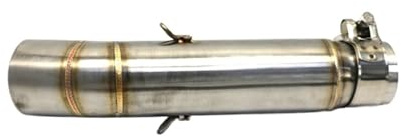 Motorcycle exhaust center pipe Motorcycle Exhaust Pipe Muffler Baffle Pipe Intermediate Connection Sleeve Suitable For CB600F 2007-2013 Noise Reduction