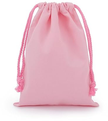 WANYI 2 Pièces Pochon Tissu 13x16cm Pochette Tissu en Coton Sacs Cadeaux avec Cordon de Serrage Sac Tissus pour Anniversaire Mariage Cadeau Bijoux
