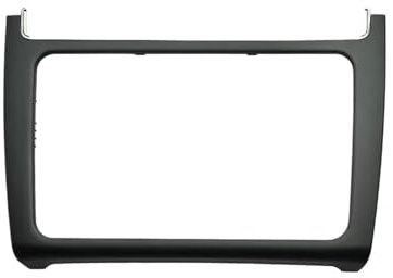Auto-Radio Blende Für VW MQB Für Polo 6C 6R 2014–2017 Radiorahmen, Displayblende, CD-Platten, Zierrahmen(Matte Black)