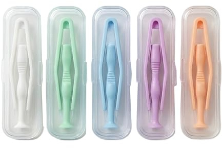 tiyiyok 5 Stück Kontaktlinsen Einsetzhilfe, Kontaktlinsen Entfernen, Kontaktlinsen Pinzette, kontaktlinsen sauger, Kontaktlinsen Einsetzhilfe Weiche Linsen, Kontaktlinsen Inserter Remover