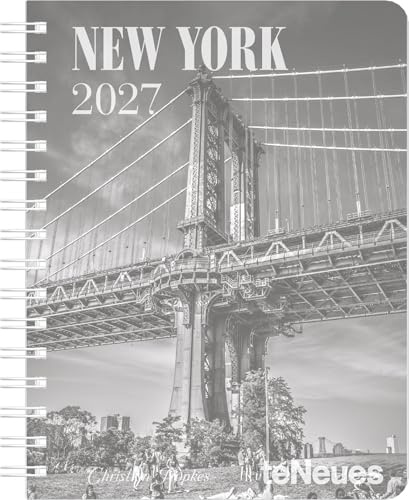 New York Diary 2027: Buchkalender 16,5x21,6 cm - Wochenplaner mit 12 Fotografien, Schutzcover, internationalen Feiertagen & preforierten Notizzetteln für Liebhaber von New York | Buchkalender 16,5x21,6 cm - Wochenplaner mit 12 Fotos, Schutzcover, Feiertagen & Notizzetteln für New-York-Liebhaber