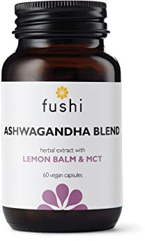 Fushi Ashwagandha Extract with Vegan MCT Capsules, 60 Caps | Fresh-Ground, High Strength & Wholefood | Min 5% Withanoloids | Uplifting & Nourishing | 100% Plant Based Formulation |Vegan,Made in the UK