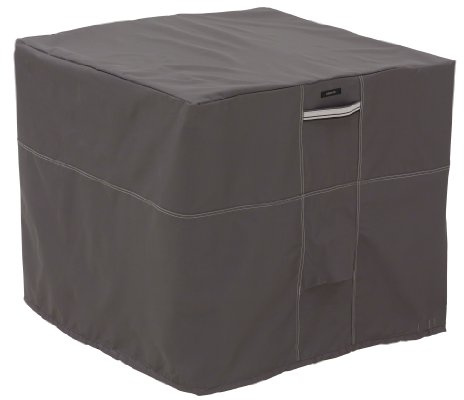 Classic Accessories Ravenna Water-Resistant 34 Inch Square Air Conditioner Cover, Patio Furniture Covers