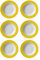 Flirt By R & B Piatto Fondo/Piatto Fondo 'doppio', Ø 22 cm, Giallo (confezione da)
