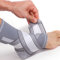 NEOtech Care - Tutore per caviglia a fascia - Tessuto elastico e traspirante - compressione regolabile con fascia a strappo - uomo, donna, ragazzo - piede destro o sinistro (Grigio, M, 1 Pezzo)