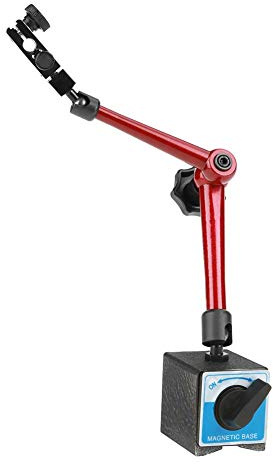 Magnet Messstativ, Einstellbare Universal Magnetstativ Magnetfuß Halter Zentralklemmung 350mm für Dial Test Indicator, 60x50x55mm
