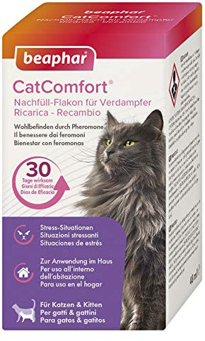 beaphar CatComfort Nachfüll-Flakon für Verdampfer, Beruhigungsmittel für Katzen mit Pheromonen