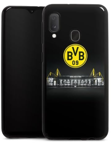 Silikon Hülle kompatibel mit Samsung Galaxy A20e Case schwarz Handyhülle BVB Stadion Borussia Dortmund