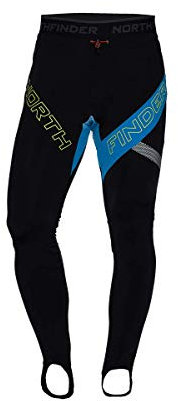 NORTHFINDER Herren-Ski-Tourenhose angenehm warme Fleece - Black - XL