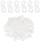 TRIXES - 100 mini ganci per grondaie in plastica, per luci esterne, ganci in plastica, ganci per grondaie in plastica, perfetti per Natale e compleanni, 100 pezzi