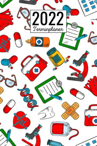 Terminplaner 2022: Mini Planer A5 | 1 Woche 2 Seiten | Jan - Dez Taschenkalender | Geschenke Für Ärzte, Krankenschwestern, Medizinstudenten, Pfleger
