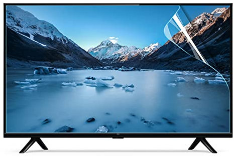 Protector de pantalla anti luz azul, antirreflejo/antiarañazos, anti UV/PET HD, película transparente, para TV de 32-75 pulgadas, LCD, LED, pantalla plana o curva/A / 65 Inches 1429x804 mm