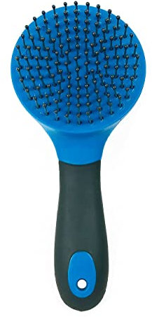 York Bürste Mähnen und Schweifbürste Nox Pferdebürste (grau-blau)