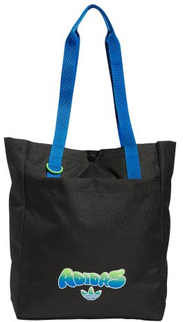adidas Originals Einfache Tragetasche, Schwarz/Bluebird/Lucid Lime Green, Einheitsgröße, Einfache Tragetasche