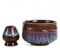 TEANAGOO Japanese Ceramic Matcha Bowl with Whisk Holder, 18 OZ. K16, Purple, Chawan Matcha Tea Bowl, Matcha Ceramic Bowl, Tea Bowls for Matcha, Ceramic Matcha Bowl Traditional Ceremonial Accessories