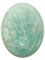 Amazonit, Cabochon, natürlicher Amazonit, lose Edelstein, ovale Form, 46 Karat, 33 x 25 x 7 mm, SC-3073, 33x25x7mm, Edelstein, amazonit