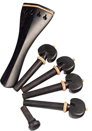 Hill Style Violin Saitenhalter 4 STÜCKE Geigenhals Stimmwirbel Für 4/4 Violine Ebenholz Saitenhalter Violino DIY Reparaturzubehör Violine Beschläge