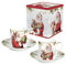 Easy Life COFFRET 2 TASSES A CAFE 7,5CL EN PORCELAINE SANTA IS COMING