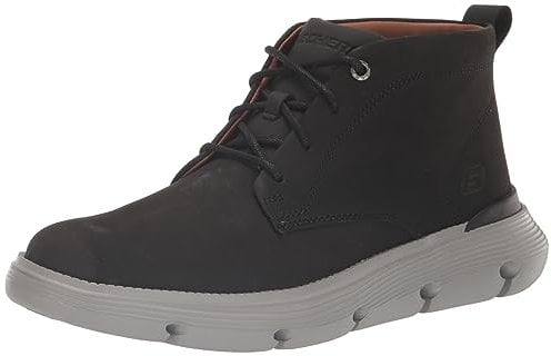 Skechers Garza-Fontaine, Botas Modelo Chukka Hombre, Negro, 42 EU