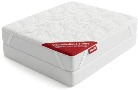 PIKOLIN Topper Matrimoniale Memory Foam 160x190cm 3cm Relax Muscolare