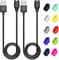 AWINNER 2 Pack Charger Cable Compatible for Garmin Instinct 2,Instinct 2S,Forerunner 965/265/265s,Replacement Watch Charging Cable Cord Plus Silicone Charger Port Protector Anti Dust Plug