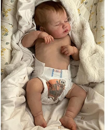 Lonian Sleeping 20 inch 50cm Full Body SiliconeVinyl Real Touch Baby Lifelike Reborn Dolls Realistic Newborn Baby Doll Boy Toy Xmas Gift (boy)