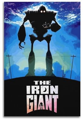 VZRSQZK Movie The Iron Giant Poster Poster Decorative Painting Canvas Wall Posters And Art Picture Print Modern Family Bedroom Decor Posters 08x12inch(20x30cm)