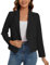 MINTLIMIT Womens Blazer Double Breasted Formal Blazer Casual Jackets Long Sleeve (Black S)