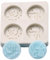 Generic Eid Mubarak Cookie Form - Festlich und Dekorativ - Backform - Silikon - Rund - Klar - 2.80*0.47 Zoll/7.1*1.2 cm