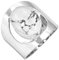 Jeweloporium Weiß Real Howlite 925 Sterling Silber Ringe für Damen Edelstein Cocktail Silber Ringe Größe 65(20.7) Freundschaftstag Geschenk viktorianisch Schmuck