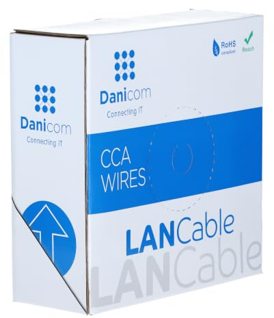 Danicom CAT5e Outdoor Netzwerkkabel - F/UTP - AWG 24/1 (Starrleiter) - 100 m - Schwarz - CCA