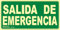 IberNorma SPB106 Señal Evacuación Salida de Emergencia 32x16cm Clase B D≤10m PVC Luminiscente Homologada nueva UNE 23034:2023 (Clase B)