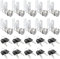 SENENQU Lot de 10 Serrures Boîte aux Lettres, 25mm Serrure Armoire Metallique, Barillet Boite aux Lettres en Alliage de Zinc avec 20 Clés pour Tiroir, Armoire, Placard, Boîte aux Lettres