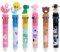 AUAUY 6 Stück 10 in 1 Cartoon Druckkugelschreiber, Kugelschreiber Hochwertig, 0,5mm Mehrfarbiger Stifte, 10 Farben Gelschreiber für Schüler, Büro, Kinder, Geschenk