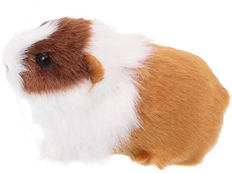 BESTonZON Simulation Mouse Model Animal Modèle Éducatif Hamster Poupée Faux Hamster Figurine Peluche Hamster Jouet Réaliste Cochon d'Inde en Peluche Cochon d'Inde Animal en Peluche Hamster
