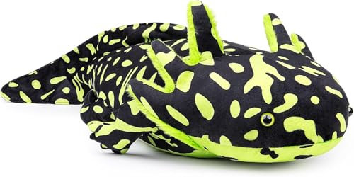 PuffPurrs Axolotl PlüSchtier, Kuscheltier Realistic Grün Axolotl Plush Toy, Animal Stuffed PlüSch, Creepy Stuffed Plushie, Geschenke FüR Kinder 38in/78cm