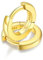 FaithHeart Ohrringe Silber 925 Huggies Creolen Gold Ohrstecker Damen Mädchen Helix Piercing 6mm Klappcreolen Silberohrringe Goldohrringe Ohrpiercing Klein Ohrschmuck für Tochter