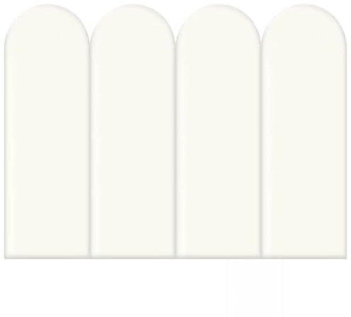 OUGPIU 3D Wandpaneele Wandpolsterung PU Polsterpaneel,Selbstklebend Wandpolster Wandschutz Wandkissen,Kinder Sensorischer Wandpaneele,Wandverkleidung Gepolstert,Weiß,20x60cm