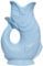 The Original Gluggle Jug - Pale Blue Glug Jug in L, 22cm 0.6L - Gug Glug Fish Shaped Jug - Decorative Glugging Water, Cocktail, Wine & Gin Pitcher, Decanter or Vase - Hand Made in Britain
