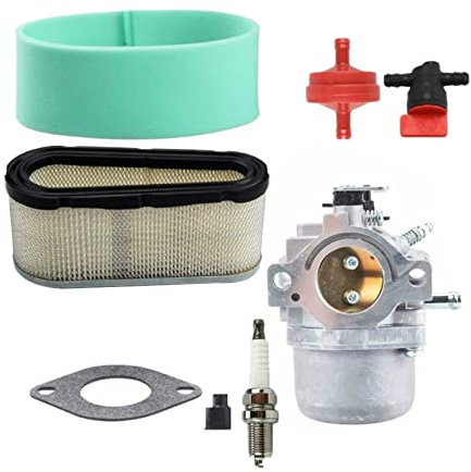 Jodriva Bougie d'allumage de Filtre à Air de Joint de carburateur, for &, LMT 5-4993, for Walbro, for Murray, pièces de Moteur de Tondeuse autoportée 799728 Bougie d'allumage pour débroussailleuse