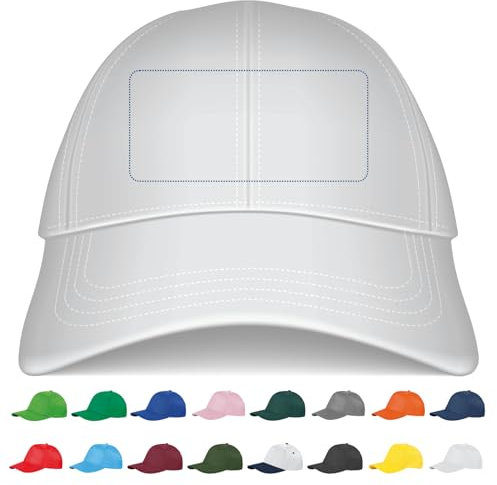 Stock da 10 Cappellini Personalizzati con Logo Gadget Personalizzabili Promozionali con Stampa per Eventi, Gite, Fiere, Aziendali Berretti Pubblicitari da Uomo e Donna Stampati con Visiera