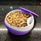 HHFDDP Juego de cuencos para pistachos con dos compartimentos y rejilla para almacenar cáscaras: cuenco para frutos secos, pistachos, cacahuetes, frutas y aperitivos.