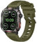 Quirxio Per Huawei Smart Watch per Xiaomi Military GPS Smart Watch Uomini Torcia Bussola Impermeabile Outdoor Sport Tracker Bluetooth Chiamata Smart Watch (Cintura in silicone verde)